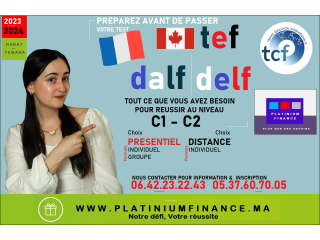 Formation Préparatoire Distance - Présentiel RABAT - TCF - TEF- CANADA France - DELF DALF TEF