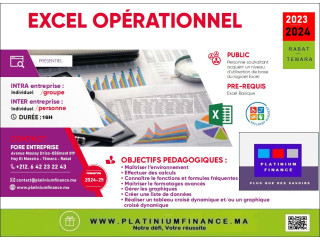 Formations continue Excel Opérationnel