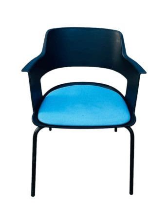 chaise-cappa-avec-4-pieds-en-metal-tissu-bleu-big-0