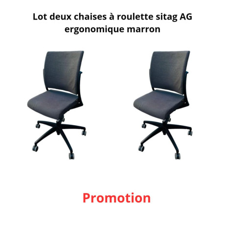 lot-2-chaises-a-roulette-sitag-ag-ergonomique-marron-big-0