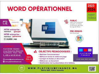 Formations Word Opérationnel