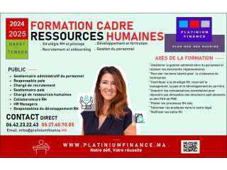 FORMATIONS CADRES : RESSOURCES HUMAINES