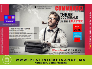 NOS SERVICES DE REDACTION TOTALE-THESES DOCTORALES ET MEMOIRE