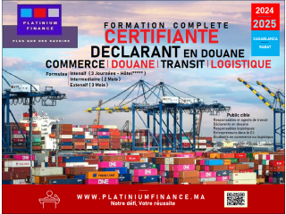 FORMATION Certifiantes TRANSIT-DEDOUANEMENT-DOUANE-LOGISTIQUE